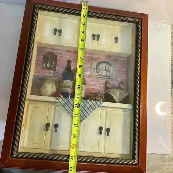 Arister Gift Inc. Diorama French Country Kitchen Scene, Teapot,Wine,French bread - Picture 4 of 10